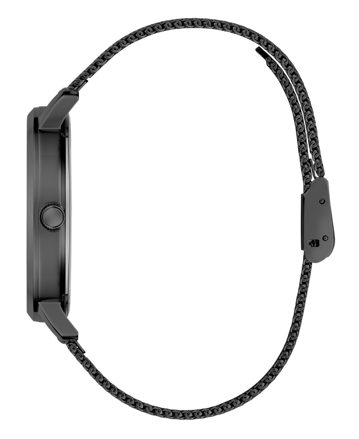 Guess Men's Analog Black Mesh Watch 40mm In Black