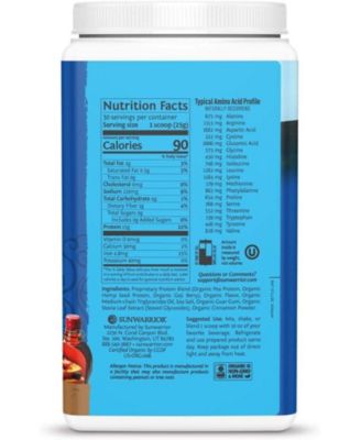 Warrior Blend Protein, Plant-Based Organic Protein Powder, Maple French Toast, Sunwarrior, 750gm