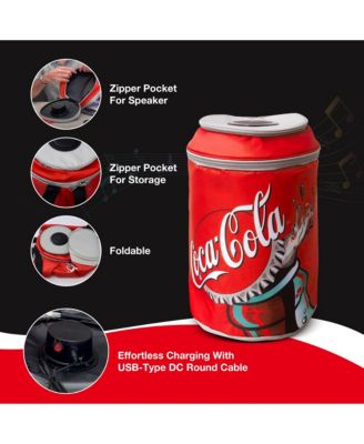 Coca-Cola Can Shaped 24 Can Cooler Bag with Bluetooth Speaker