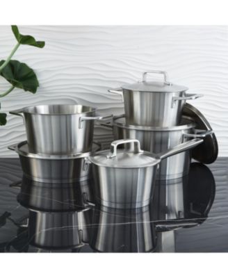 DiNA Meta 10pc Recycled 18/10 Stainless Steel Cookware Set