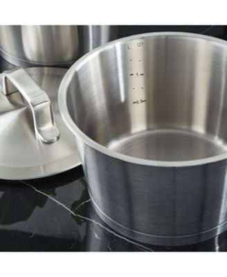DiNA Meta 10pc Recycled 18/10 Stainless Steel Cookware Set