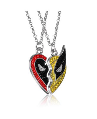 Deadpool & Wolverine BFF Crsytal Pendant Necklace Set Of 2