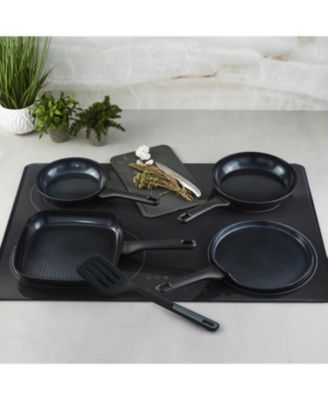 DiNA Helix 5pc Nonstick Specialty Pan Set with Turner, Recycled Aluminum