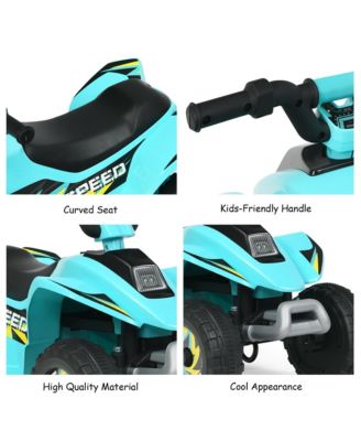 6V Kids Electric Quad ATV 4 Wheels Ride On Toy Toddlers Forward & Reverse Red