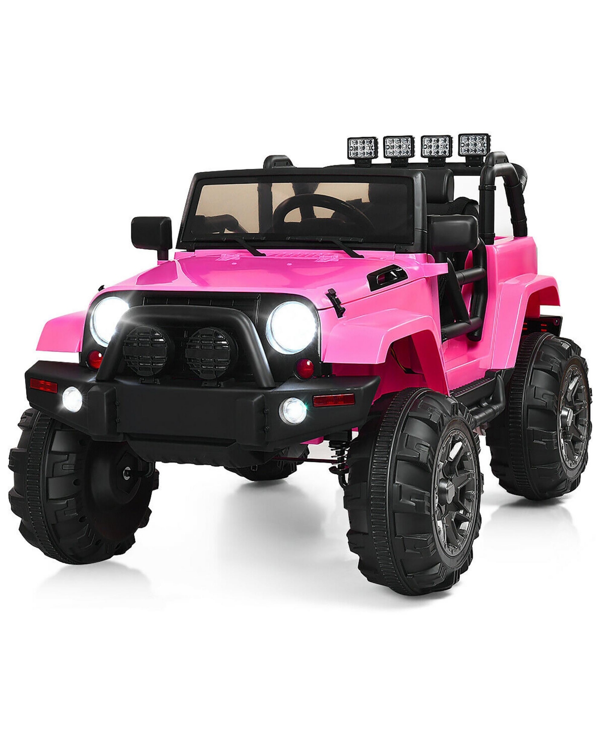 Costway 12V Kids Ride On Truck Car w/ Remote Control MP3 Music Led Lights