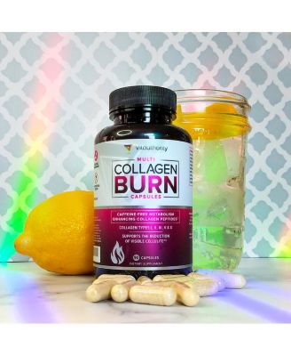 Multi Collagen Burn Capsules, Collagen Burn for Women, Supports Weight Loss, Vitauthority, 90ct