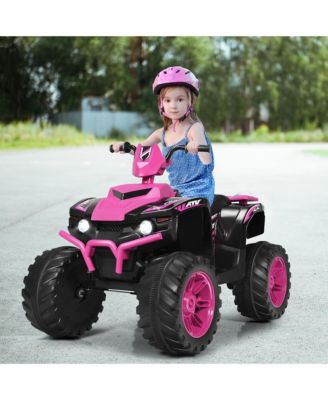 12V Kids 4-Wheeler ATV Quad Ride On Car w/ LED Lights Music USB