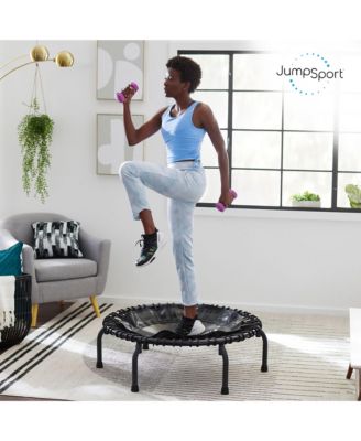220 in-Home Cardio Fitness Rebounder, 39-inch | Mini Trampoline with Arched-Legged & Videos Included | Safe, Sturdy and Low-Impact