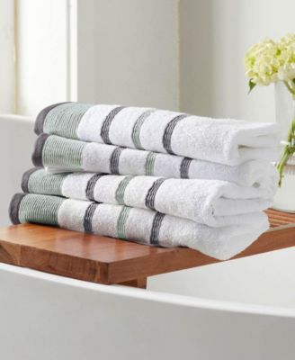 Luxurious Cotton Decorative Hand Towel Set, 4-Piece