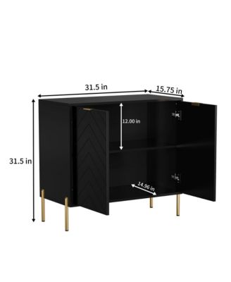 2-Door Accent Cabinet Storage Cabinet