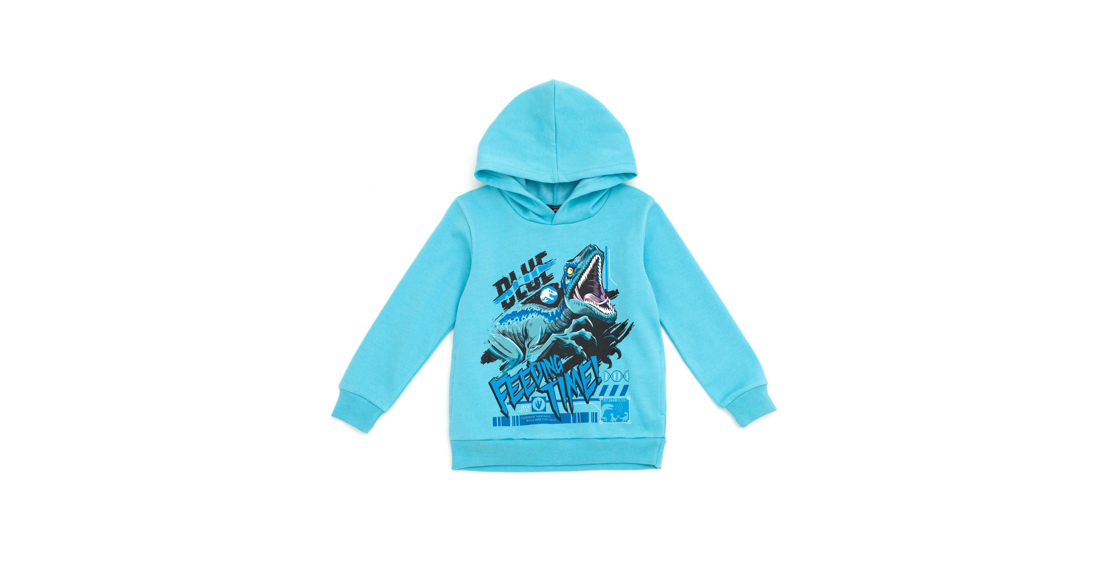 Jurassic Park Toddler Boys World Dinosaur T-Rex Fleece Pullover Hoodie