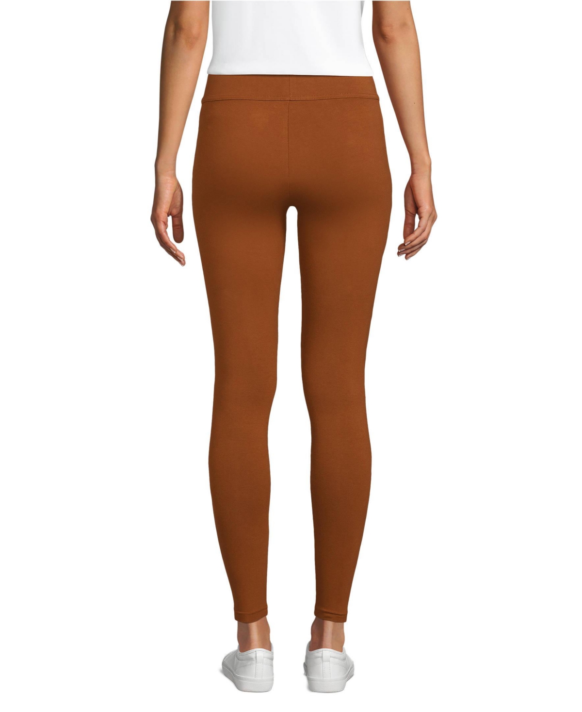 Lands' End Women's Petite Starfish Mid Rise Knit Leggings
