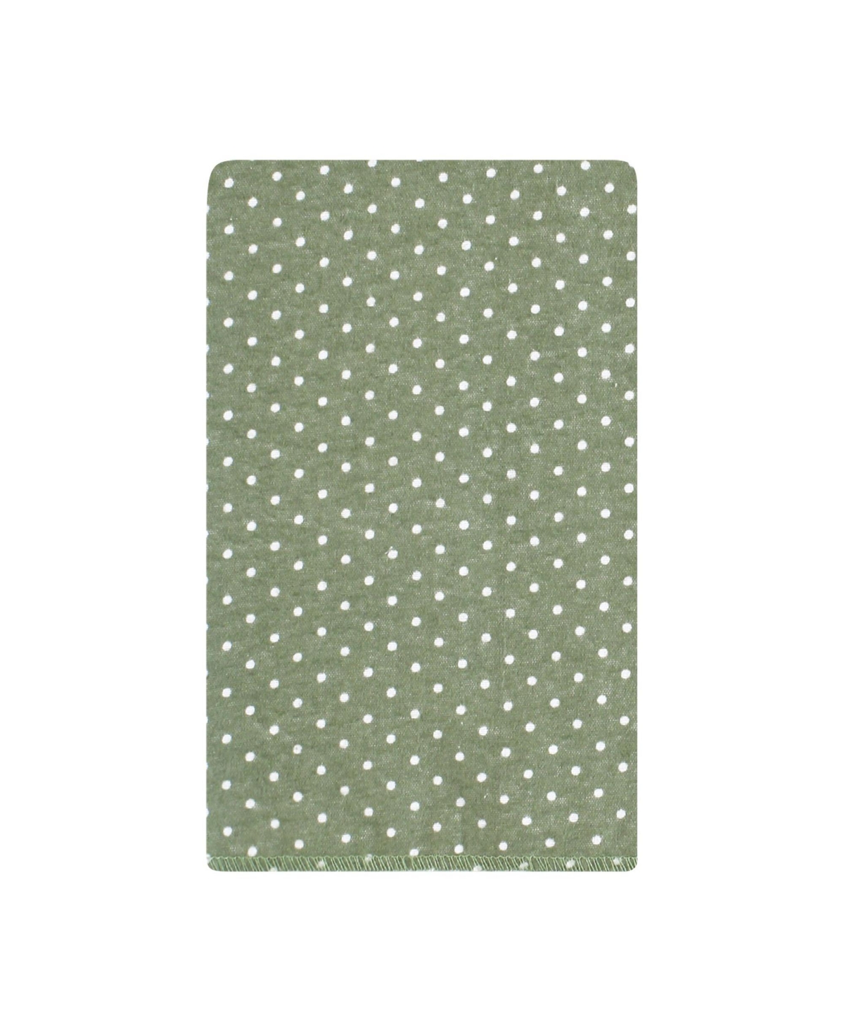 Hudson Baby Infant Girl Flannel Burp Cloth 10pk, One Size - Sage floral