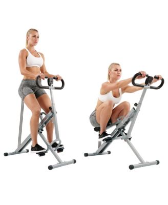 Smart Upright Row-N-Ride Exerciser — Squat Assist Rowing Trainer with Bluetooth, LCD Monitor & Adjustable Handles