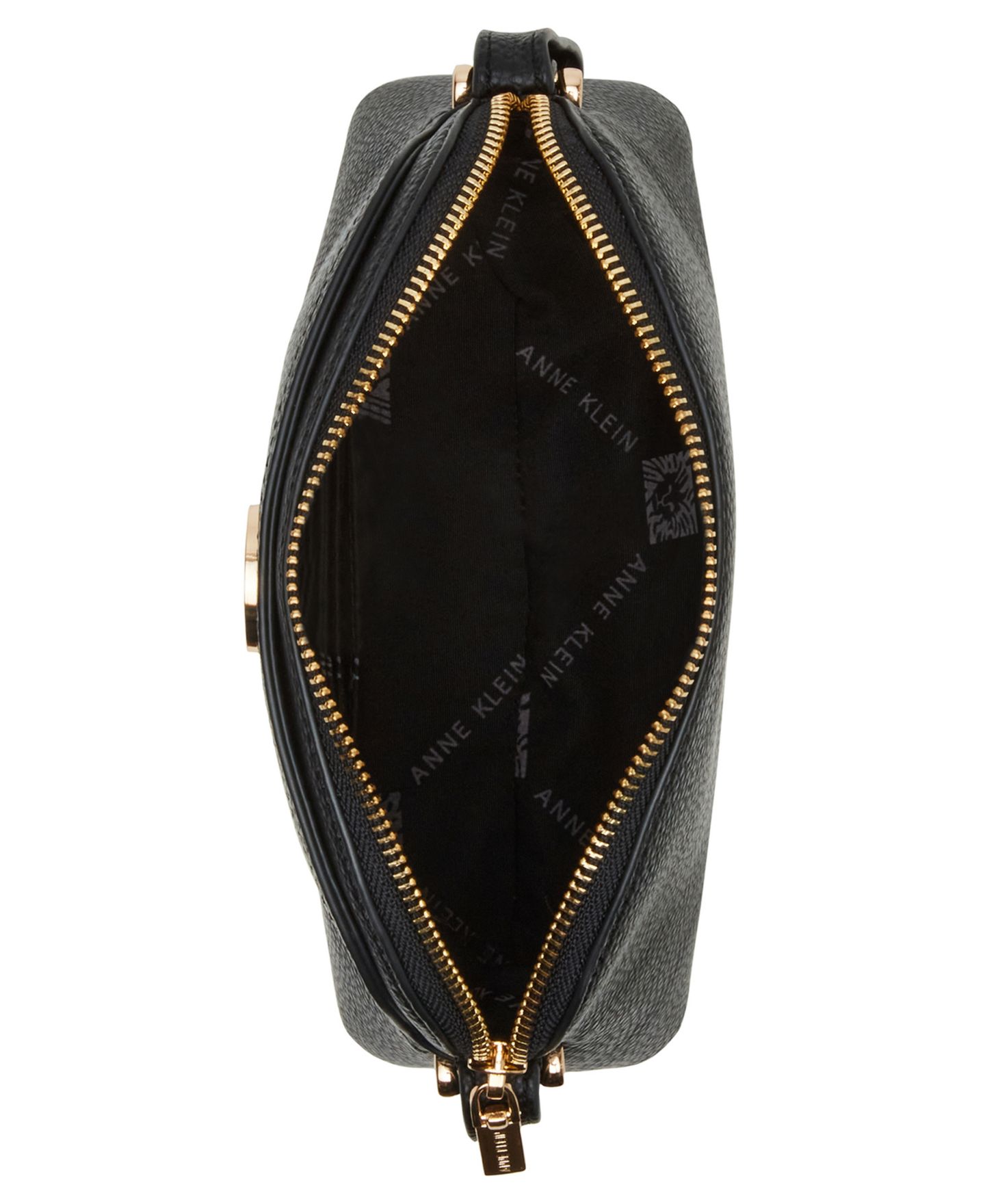 Женский кошелёк Anne Klein Dome Zip Top Detachable Card Case Crossbody Bag, цвет: Чёрный — фото 4