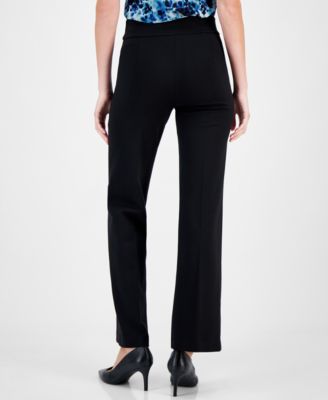 Petite High-Rise Pull-On Knit Trousers