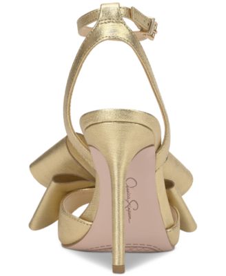 Women's Olivine Bow High-Heel Stiletto Dress Sandals