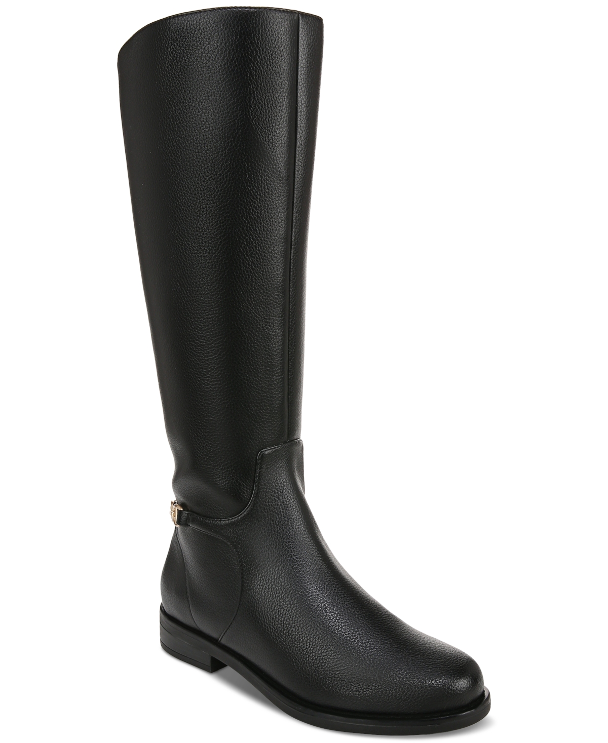 Giani Bernini Womens Zipper Manmade Knee-high Boots In Black