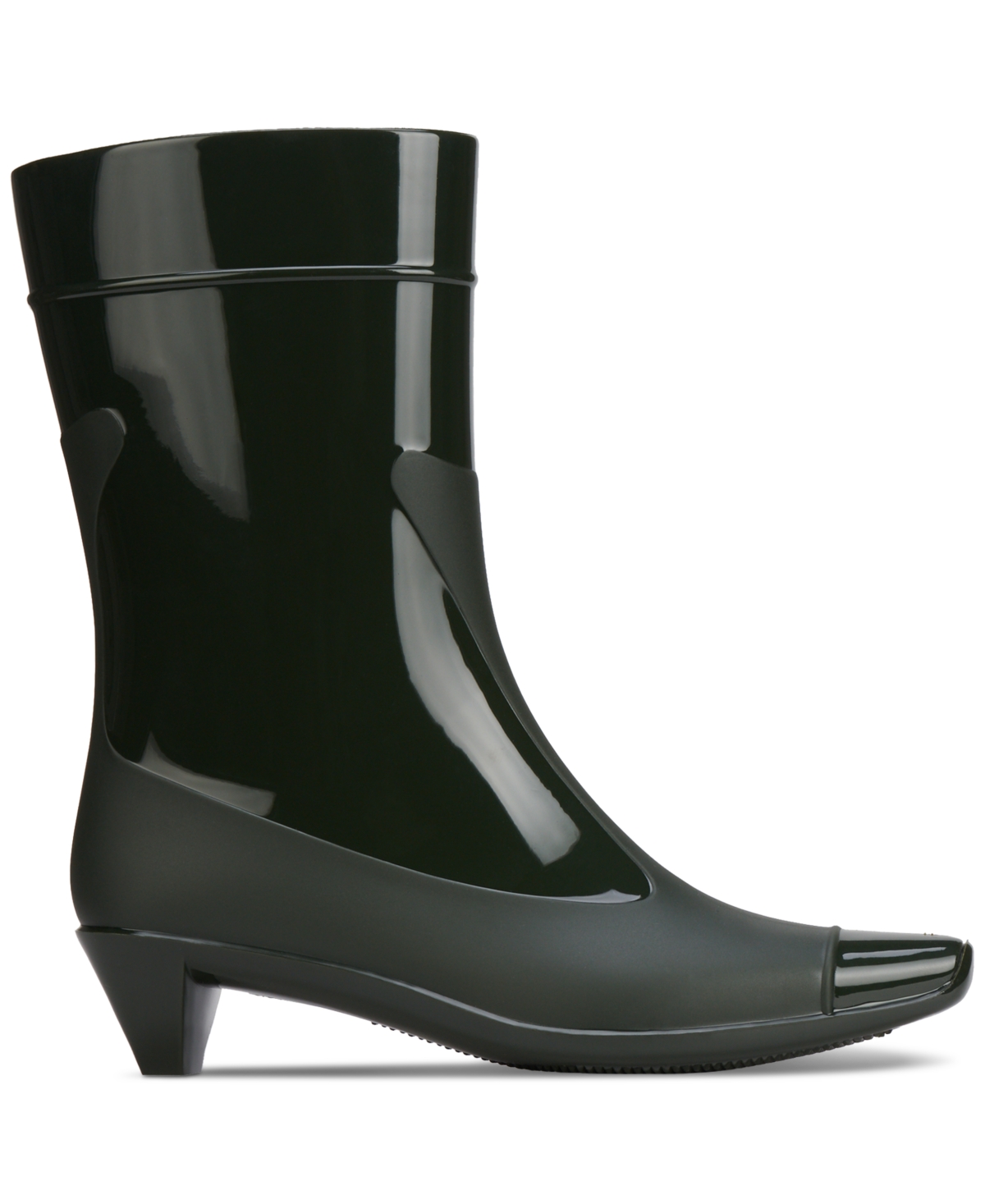 Jeffrey Campbell Drench Kitten-Heel Rain Booties
