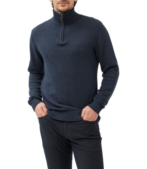 Мужской свитер Rodd & Gunn Merrick Bay Cotton Knit, цвет: Чернильный тёмно-синий