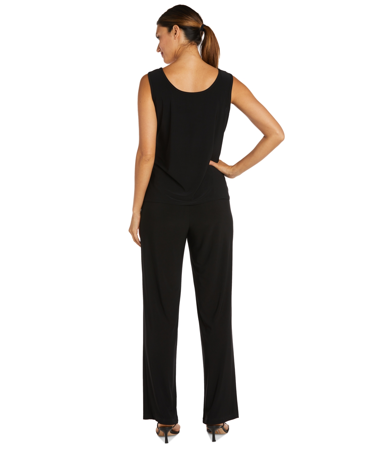 R & M Richards Petite 3-Pc. Sequined Jacket, Top & Pants