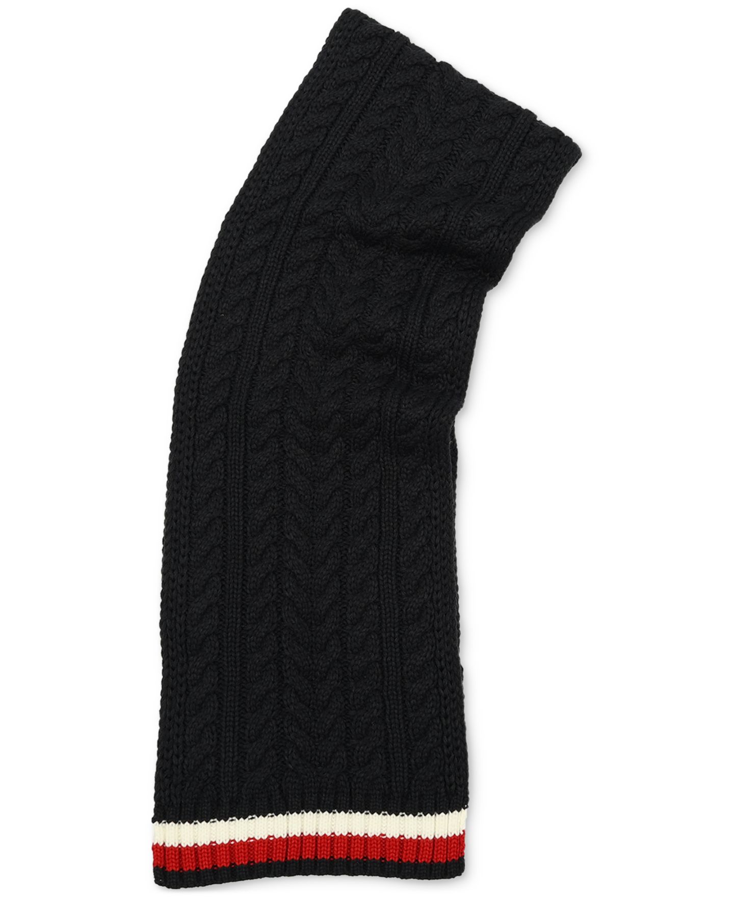 Мужской шарф Tommy Hilfiger Cable Knit Global Stripe, цвет: Пустынный небесно-голубой — фото 5