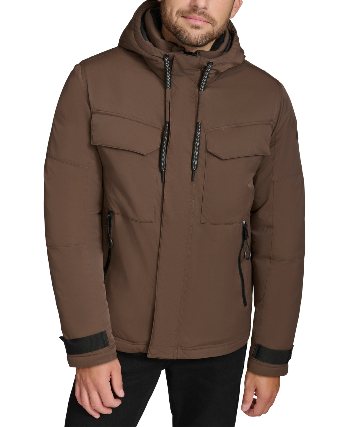 Men's Gawler Puffer Jacket In Espresso