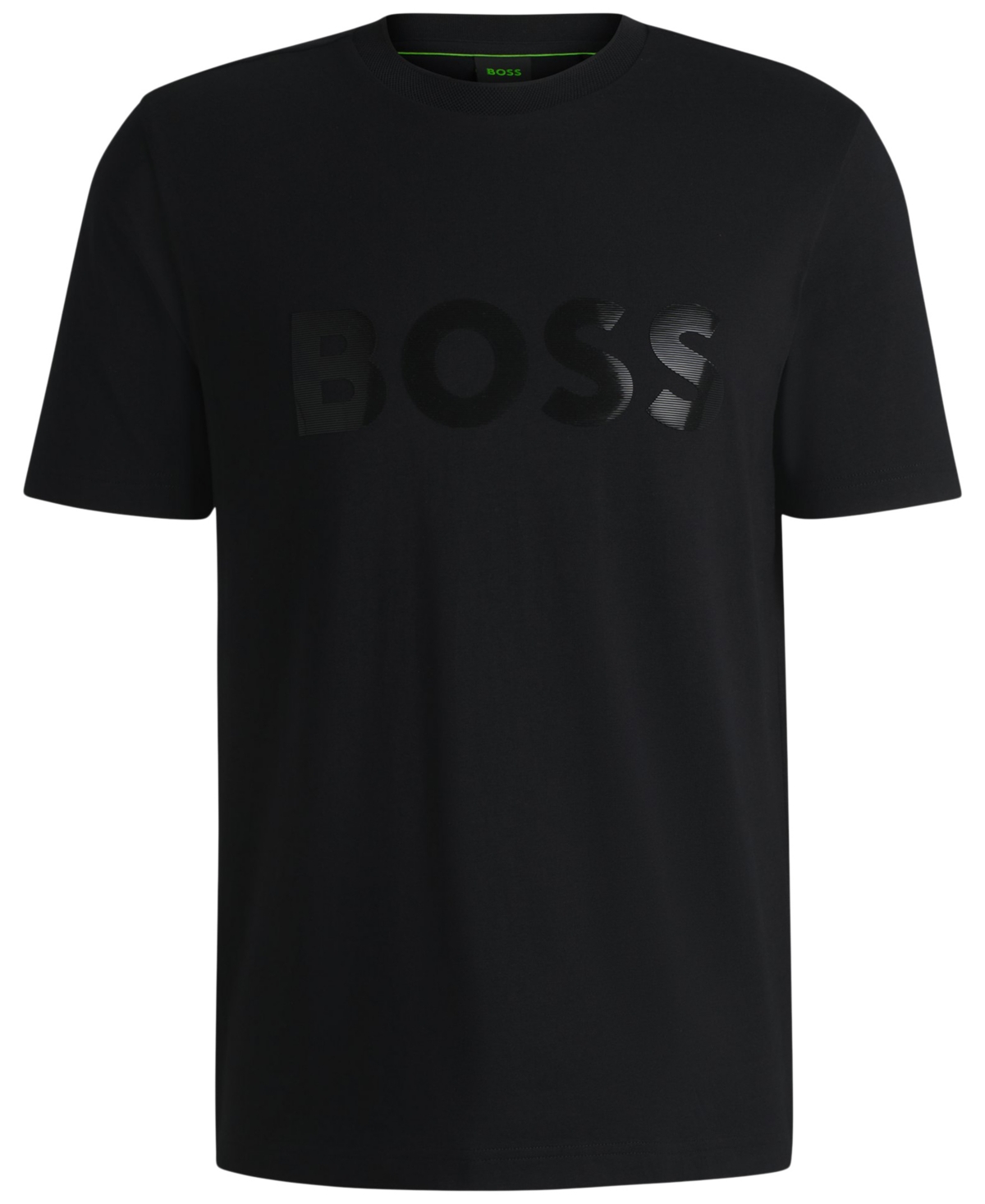Hugo Boss Boss By  Men's Mirror-effect T-shirt In Black