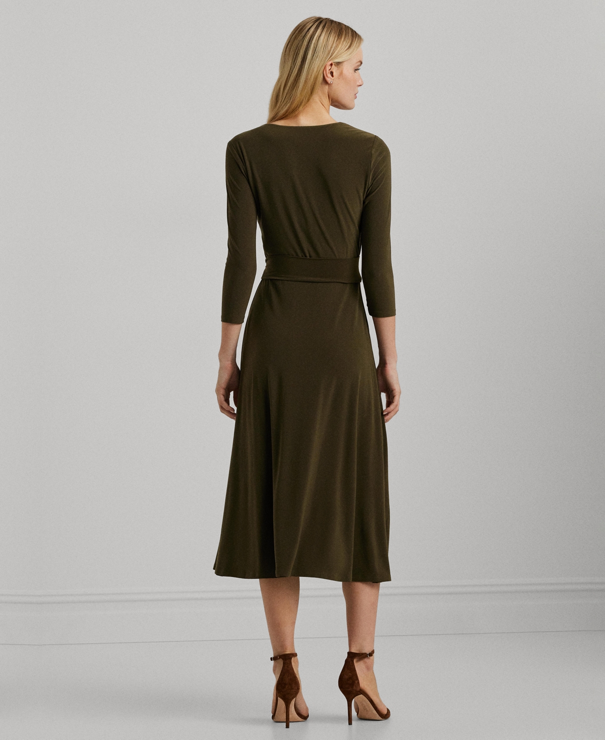 Lauren Ralph Lauren Women's Surplice Jersey Dress