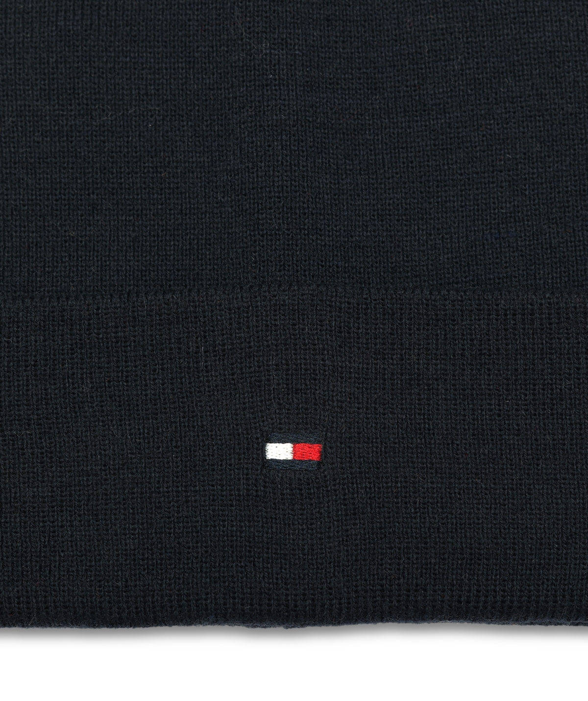 Tommy Hilfiger Men's Flag Embroidery Double Cuff Beanie In Desert Sky