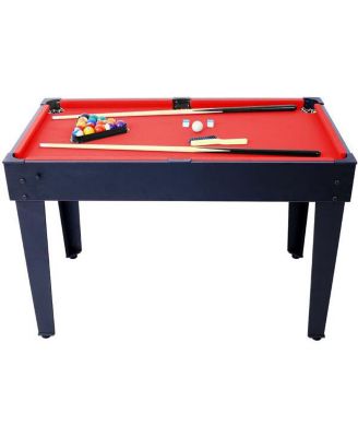 5-in-1 Multi-Game Table - Billiards, Push Hockey, Foosball, Ping Pong, and Basketball