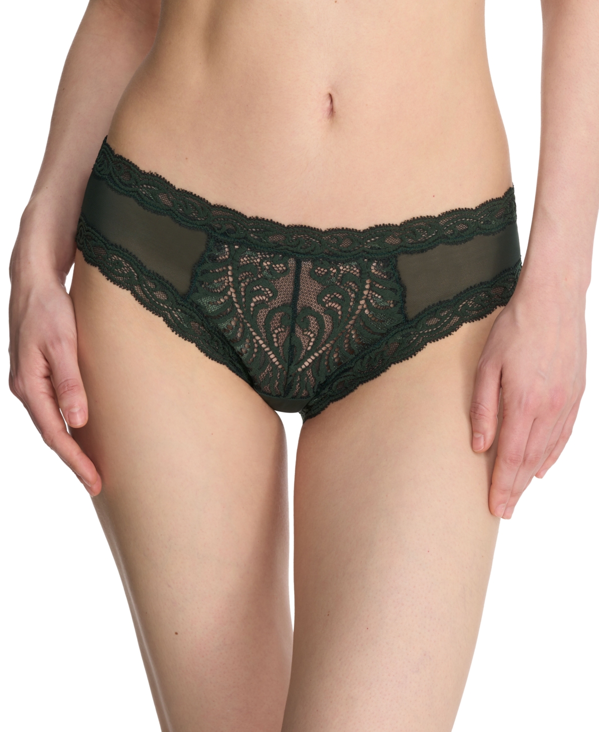 Natori Feathers Hipster Briefs In Dark Forest