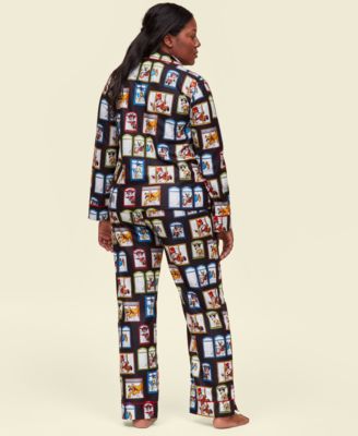 Disney | Macy's Women's 2-Pc Balloon Windows Notch-Collar Matching Family Pajamas Set, Exclusively at Macy's