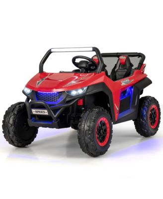 12V 2-Seater Kids Ride On UTV RC Electric Vehicle Suspension w/ Lights & Music