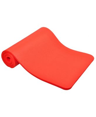 1" Extra Thick Exercise Fitness Yoga Mat w/ Carry Strap, Red