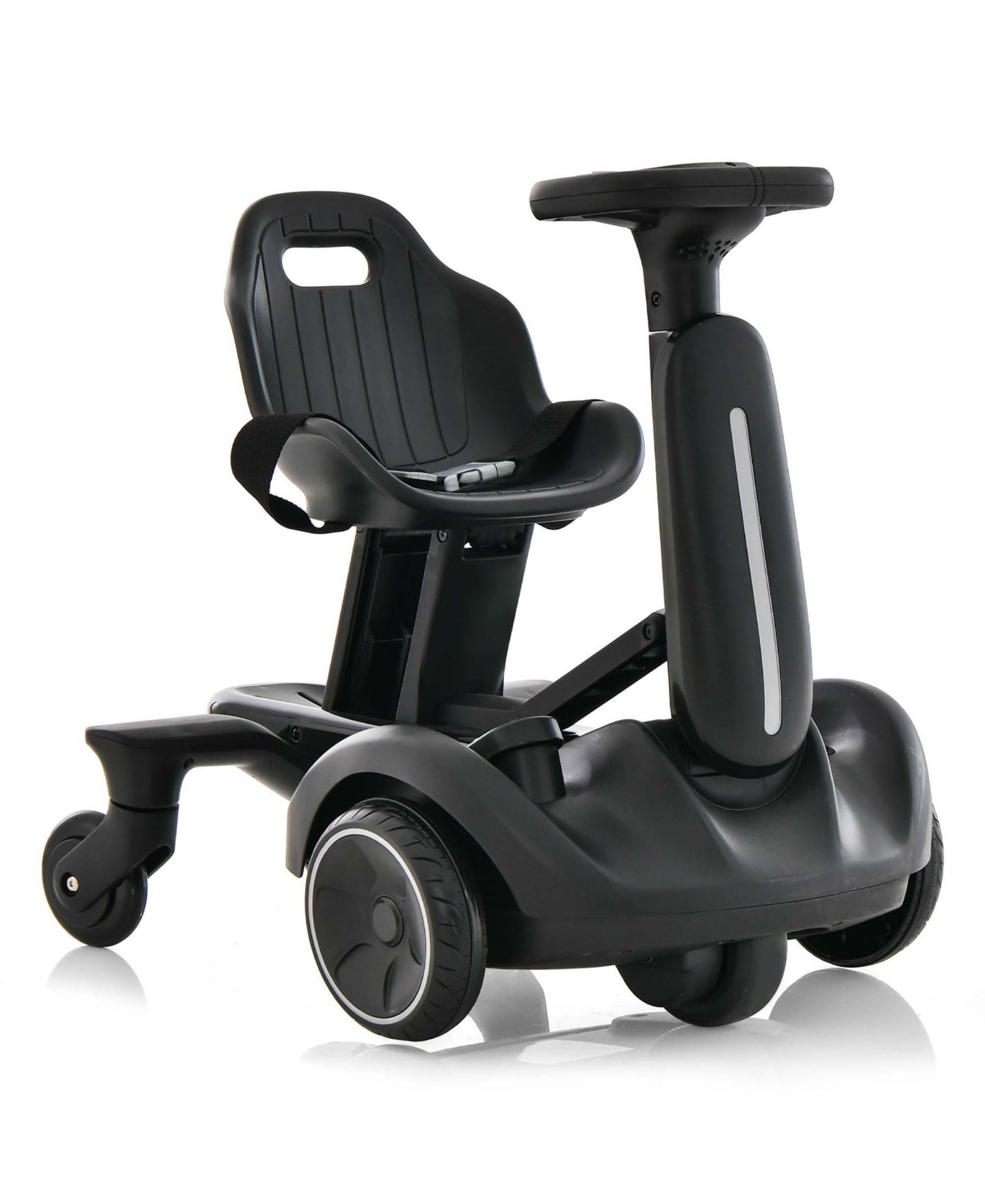 Детская игрушка Costway 6V Kids Ride-On Drift Car 360-Degree Spin Go-Kart, 55 lb. Capacity, Ages 3-8, цвет: Чёрный — фото 2