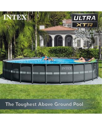 18Ft x 52In Ultra XTR Frame Round Above Ground Swimming Pool Set with Pump