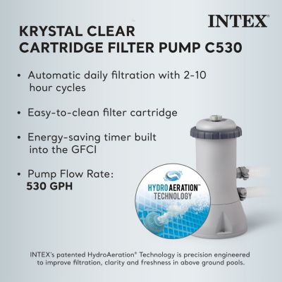 26711EH 12 foot x 30 inch Prism Frame Above Ground Swimming Pool with Pump