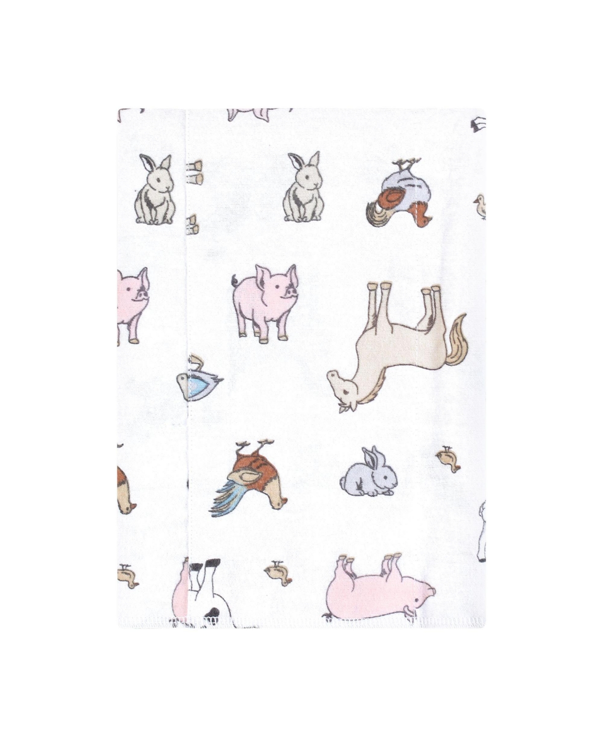 Hudson Baby Flannel Burp Cloth 7pk, One Size - Farm world