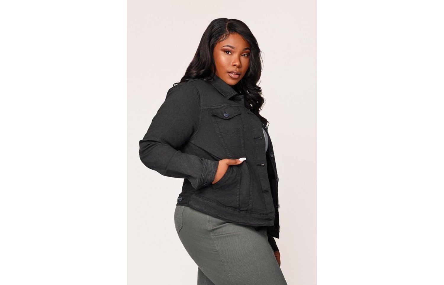 Plus Size Denim Jacket