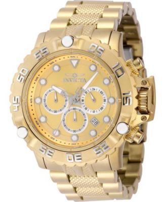 Invicta Men s 47184 Subaqua Quartz Chronograph Gold Silver Dial Watch Macy s