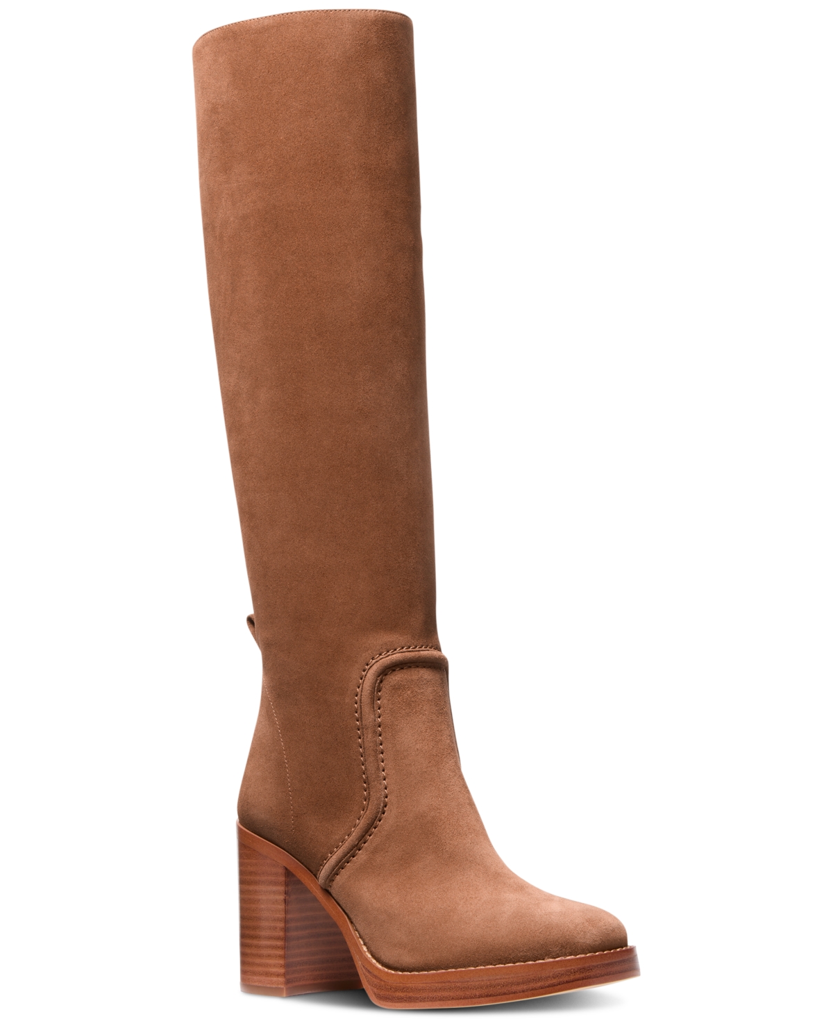 Michael Kors Michael  Women's Hayden Block-heel Boots In Luggage