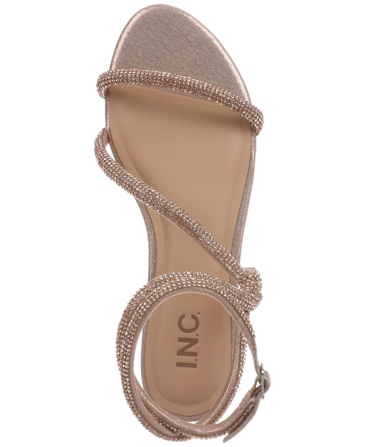 Shop Inc International Concepts Women's Addisonn Flat Sandals, Created For Macy's In Rose Gold