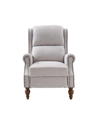 Alvin Traditional Manual recliner With Solid Wood Legs