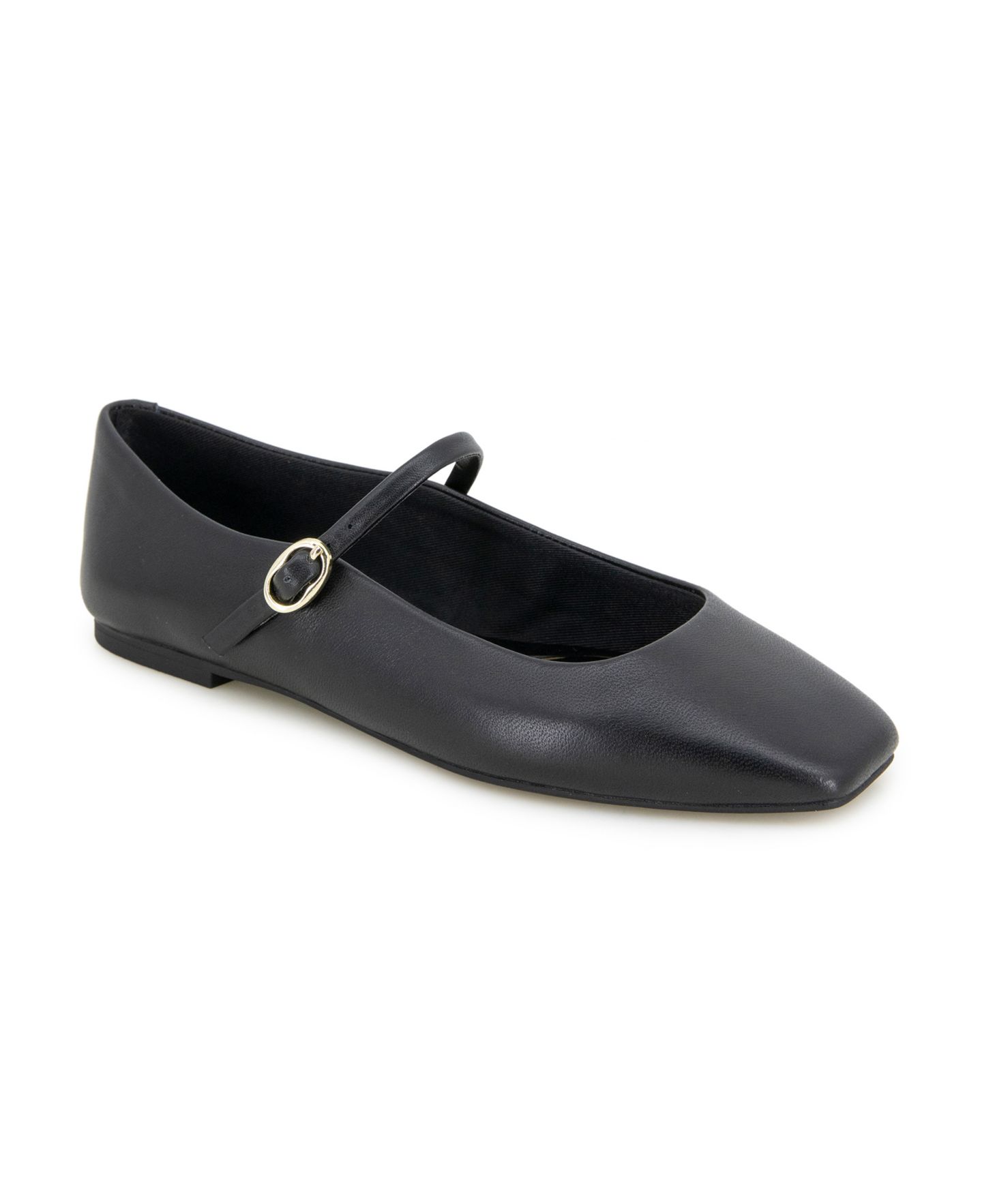 Женские балетки Мэри Джейн Kenneth Cole New York Jasper, цвет: Чёрный кожаный — фото 1