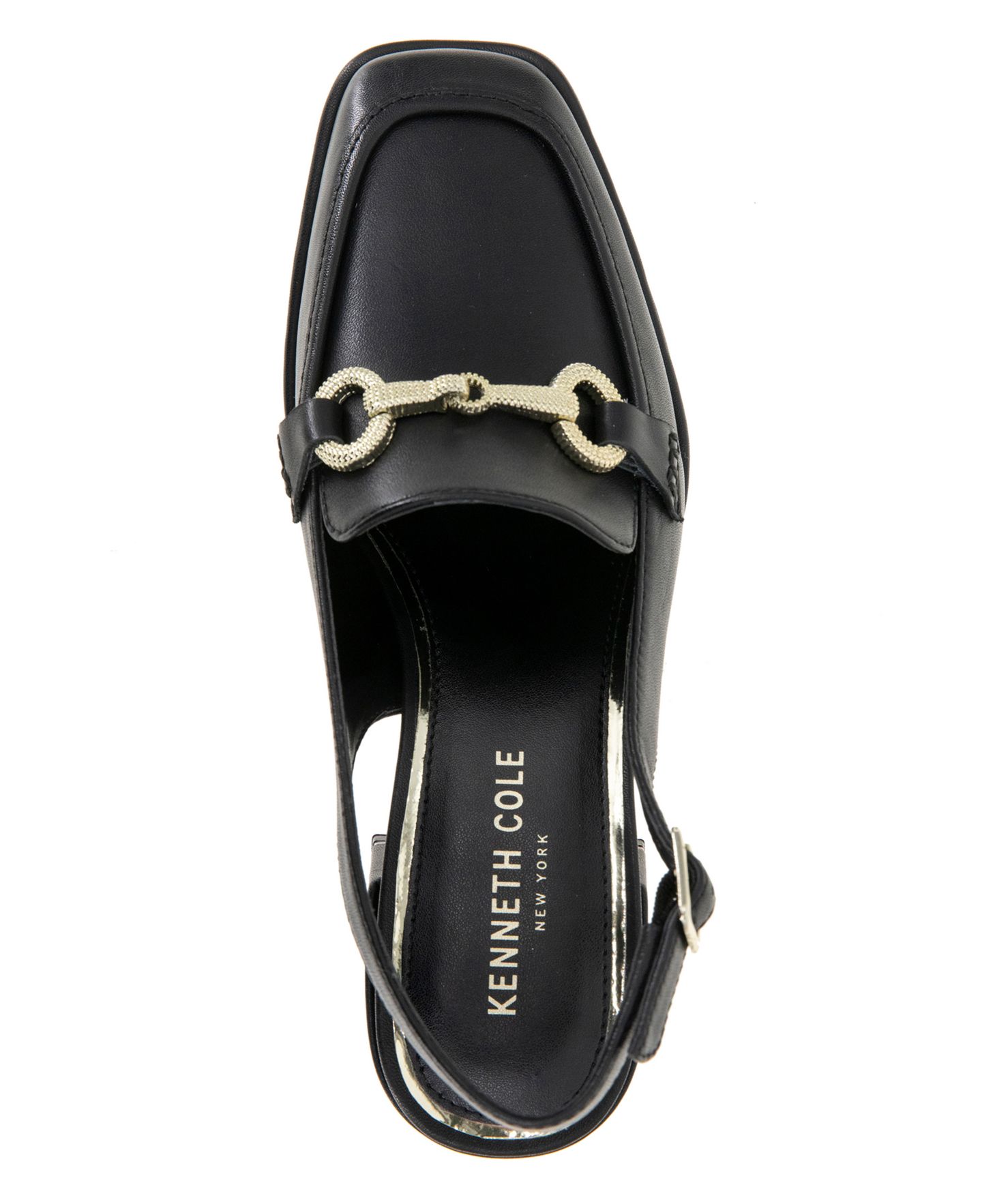 Женские туфли Kenneth Cole New York Elina Block Heel, цвет: Чёрный кожаный — фото 4