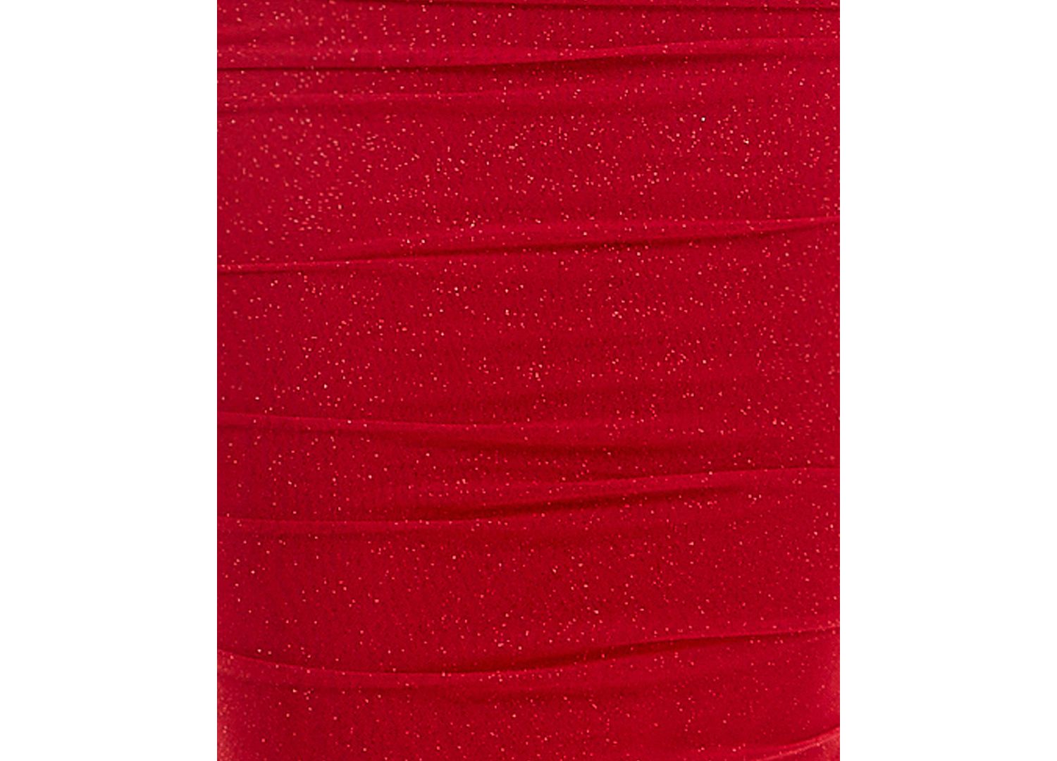 Juniors' Cold-Shoulder Glitter-Mesh Ruched Dress
