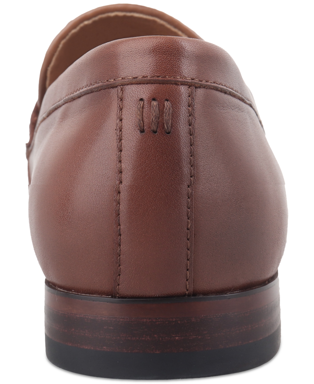 Bar Iii Men's Beau Basketweave Apron Toe Penny Loafers, Created For Macy's In Brown Sm