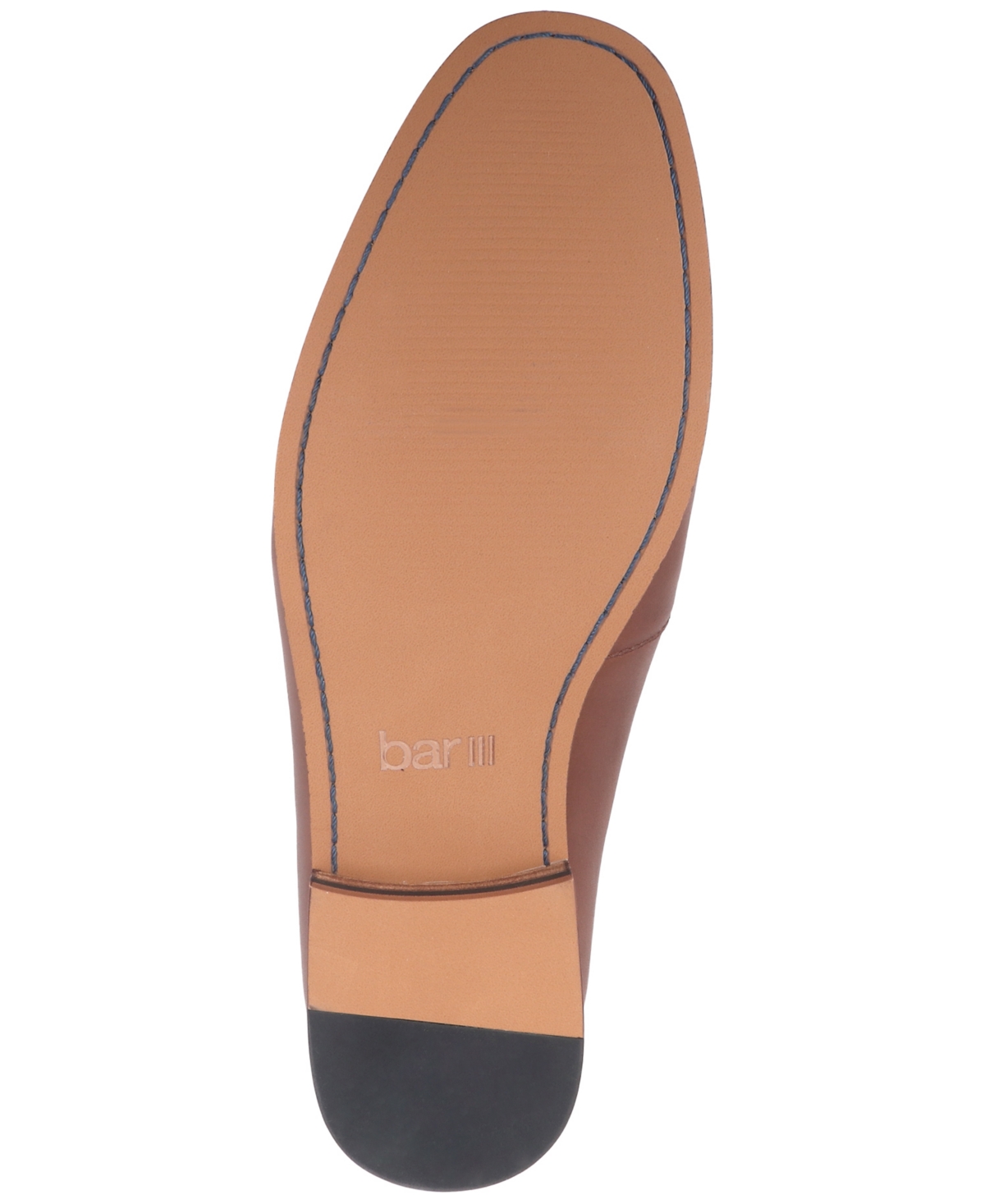 Bar Iii Men's Beau Basketweave Apron Toe Penny Loafers, Created For Macy's In Brown Sm