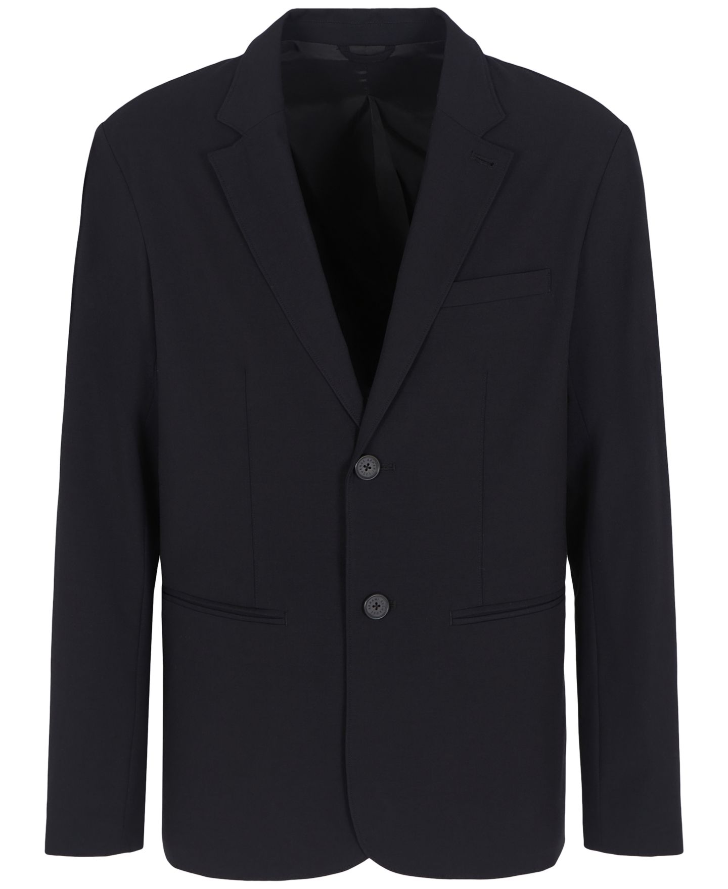 Мужской пиджак A|X Armani Exchange Solid Notch Lapel Stretch Blazer, цвет: Чёрный — фото 3